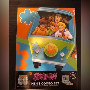 Scooby Doo Men’s Combo Set (Briefs and Crew Socks, Medium)